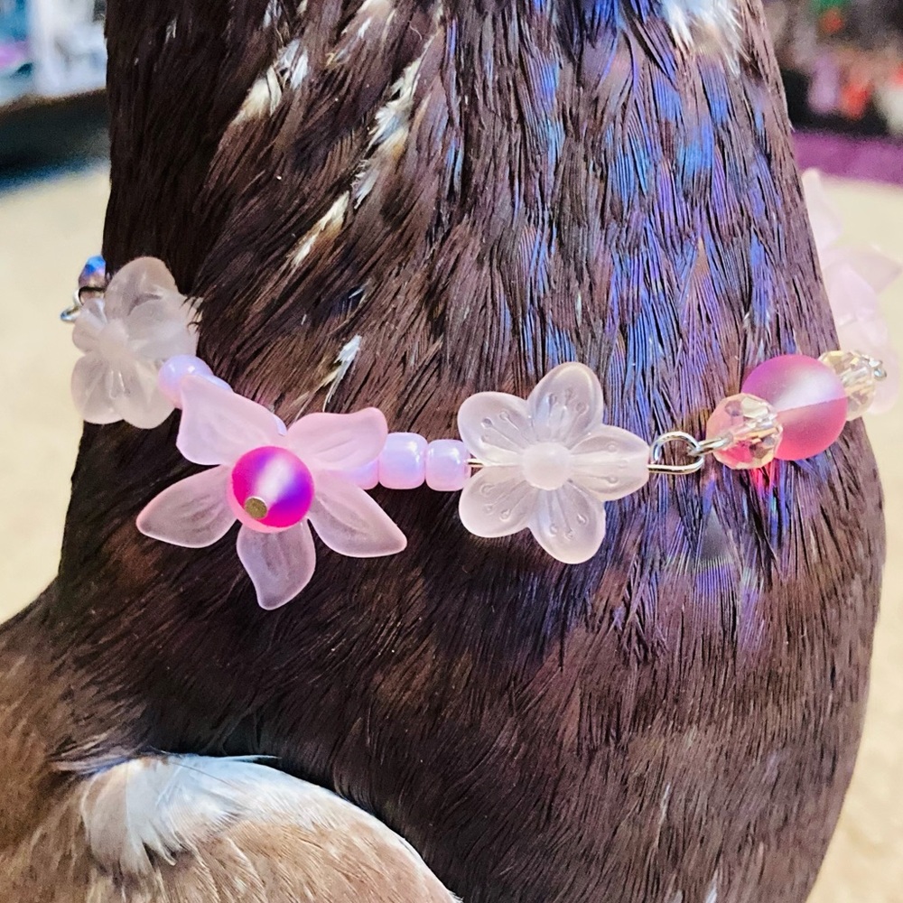 pastel pink charm bracelet